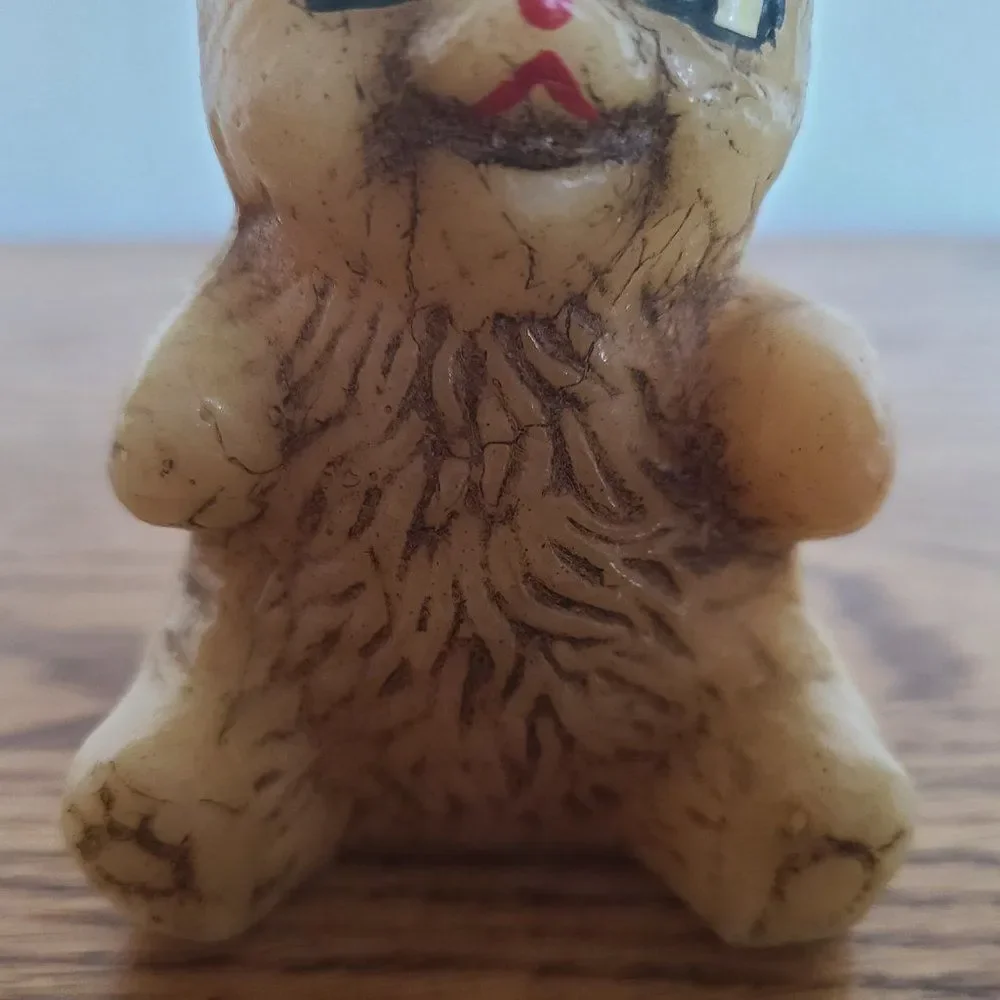 Vintage Novelty Bear Wax Candle - JACK B. NIMBLE BEAR - Vintage Rare UNIQUE